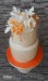 848. Svatební dort v oranžovo-bílé